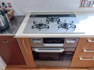新潟キッチン取付け隊　ガスオーブンの取替　施工後